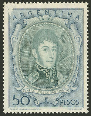 Lot 586 - Argentina general issues -  Guillermo Jalil - Philatino Auction # 2527 ARGENTINA: General auction with material of all periods, including rarities