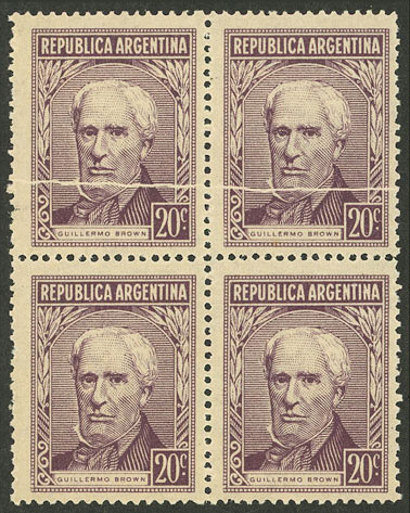 Lot 572 - Argentina general issues -  Guillermo Jalil - Philatino Auction # 2527 ARGENTINA: General auction with material of all periods, including rarities
