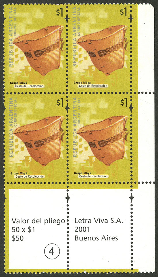 Lot 766 - Argentina general issues -  Guillermo Jalil - Philatino Auction # 2527 ARGENTINA: General auction with material of all periods, including rarities