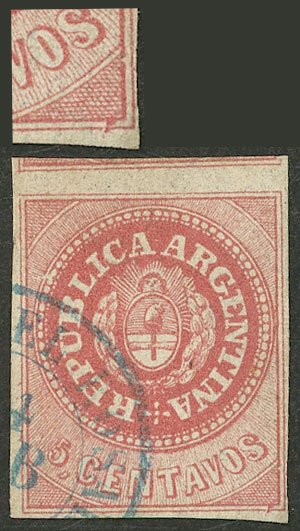 Lot 61 - Argentina escuditos -  Guillermo Jalil - Philatino Auction # 2527 ARGENTINA: General auction with material of all periods, including rarities