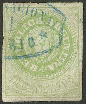 Lot 62 - Argentina escuditos -  Guillermo Jalil - Philatino Auction # 2527 ARGENTINA: General auction with material of all periods, including rarities