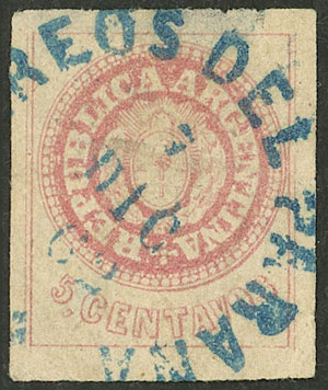 Lot 73 - Argentina escuditos -  Guillermo Jalil - Philatino Auction # 2527 ARGENTINA: General auction with material of all periods, including rarities