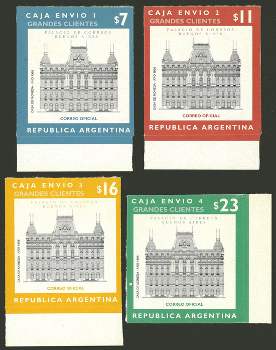 Lot 842 - Argentina parcel post stamps -  Guillermo Jalil - Philatino Auction # 2527 ARGENTINA: General auction with material of all periods, including rarities