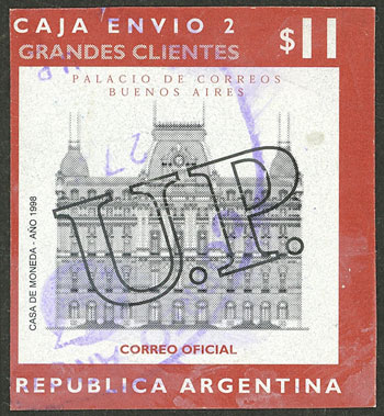 Lot 844 - Argentina parcel post stamps -  Guillermo Jalil - Philatino Auction # 2527 ARGENTINA: General auction with material of all periods, including rarities