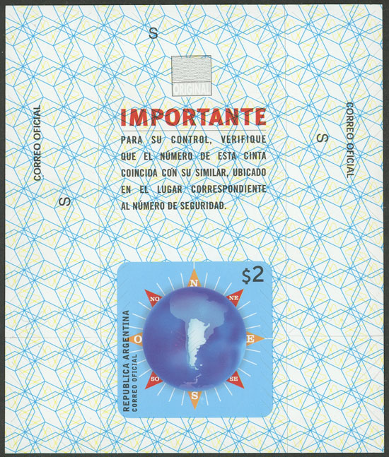 Lot 848 - Argentina PARCEL POST SEAL -  Guillermo Jalil - Philatino Auction # 2527 ARGENTINA: General auction with material of all periods, including rarities