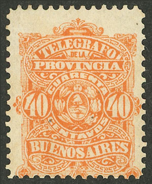 Lot 947 - Argentina telegraph stamps -  Guillermo Jalil - Philatino Auction # 2527 ARGENTINA: General auction with material of all periods, including rarities