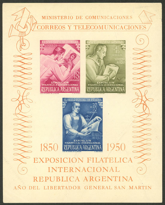 Lot 823 - Argentina souvenir sheets - Guillermo Jalil - Philatino Auction # 2527 ARGENTINA: General auction with material of all periods, including rarities Lot 823 - Argentina souvenir sheets - Guillermo Jalil - Philatino Auction # 2527 ARGENTINA: General auction with material of all periods, including rarities