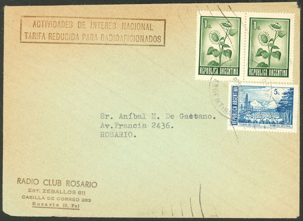 Lot 1057 - Argentina postal history -  Guillermo Jalil - Philatino Auction # 2527 ARGENTINA: General auction with material of all periods, including rarities