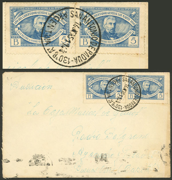 Lot 1037 - Argentina postal history -  Guillermo Jalil - Philatino Auction # 2527 ARGENTINA: General auction with material of all periods, including rarities