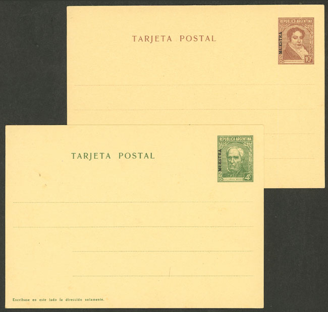 Lot 1000 - Argentina Postal stationery -  Guillermo Jalil - Philatino Auction # 2527 ARGENTINA: General auction with material of all periods, including rarities