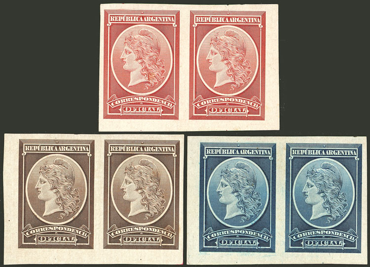 Lot 857 - Argentina official stamps - Guillermo Jalil - Philatino Auction # 2527 ARGENTINA: General auction with material of all periods, including rarities Lot 857 - Argentina official stamps - Guillermo Jalil - Philatino Auction # 2527 ARGENTINA: General auction with material of all periods, including rarities
