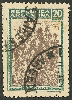 Lot 480 - Argentina general issues -  Guillermo Jalil - Philatino Auction # 2527 ARGENTINA: General auction with material of all periods, including rarities