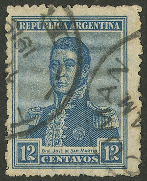 Lot 335 - Argentina general issues -  Guillermo Jalil - Philatino Auction # 2527 ARGENTINA: General auction with material of all periods, including rarities