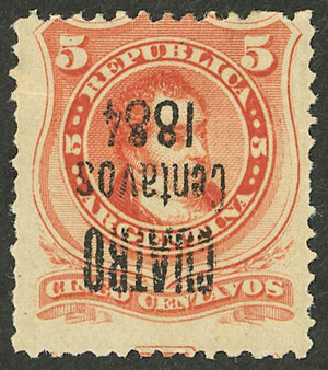 Lot 199 - Argentina general issues -  Guillermo Jalil - Philatino Auction # 2527 ARGENTINA: General auction with material of all periods, including rarities