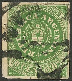 Lot 63 - Argentina escuditos -  Guillermo Jalil - Philatino Auction # 2527 ARGENTINA: General auction with material of all periods, including rarities