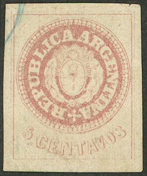 Lot 74 - Argentina escuditos -  Guillermo Jalil - Philatino Auction # 2527 ARGENTINA: General auction with material of all periods, including rarities