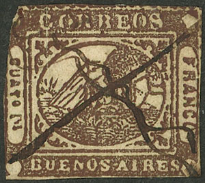 Lot 25 - Argentina BARQUITO -  Guillermo Jalil - Philatino Auction # 2527 ARGENTINA: General auction with material of all periods, including rarities