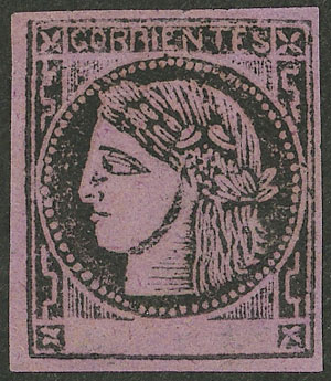 Lot 52 - Argentina corrientes -  Guillermo Jalil - Philatino Auction # 2527 ARGENTINA: General auction with material of all periods, including rarities