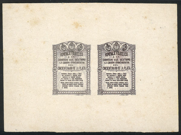 Lot 1099 - Argentina cinderellas - Guillermo Jalil - Philatino Auction # 2527 ARGENTINA: General auction with material of all periods, including rarities Lot 1099 - Argentina cinderellas - Guillermo Jalil - Philatino Auction # 2527 ARGENTINA: General auction with material of all periods, including rarities