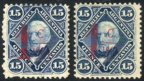 Lot 198 - Argentina general issues -  Guillermo Jalil - Philatino Auction # 2527 ARGENTINA: General auction with material of all periods, including rarities