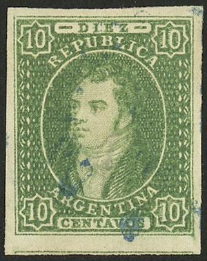 Lot 38 - Argentina rivadavia -  Guillermo Jalil - Philatino Auction # 2528 ARGENTINA: Auction of a fine collection!