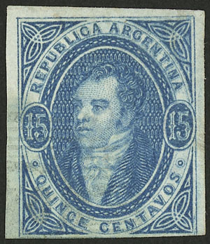 Lot 40 - Argentina rivadavia -  Guillermo Jalil - Philatino Auction # 2528 ARGENTINA: Auction of a fine collection!