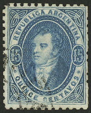 Lot 44 - Argentina rivadavia -  Guillermo Jalil - Philatino Auction # 2528 ARGENTINA: Auction of a fine collection!