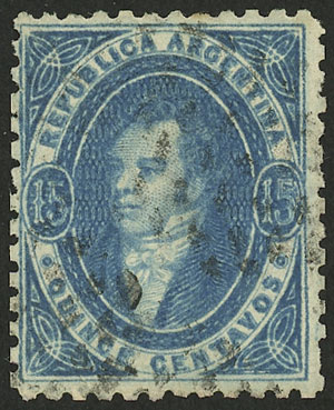 Lot 46 - Argentina rivadavia -  Guillermo Jalil - Philatino Auction # 2528 ARGENTINA: Auction of a fine collection!