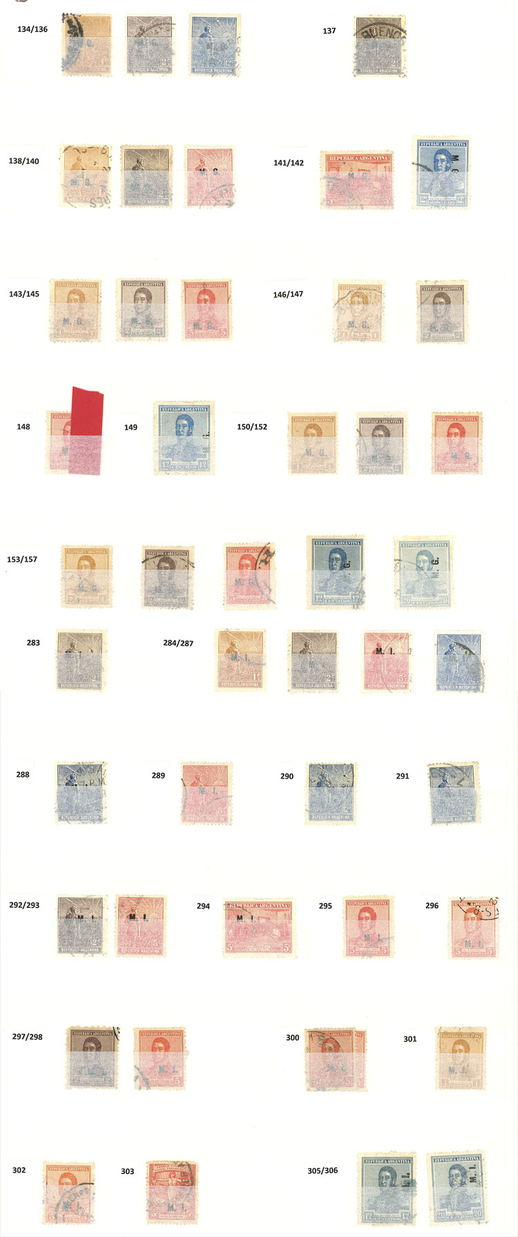 Lot 117 - Argentina official stamps - Guillermo Jalil - Philatino Auction # 2528 ARGENTINA: Auction of a fine collection! Lot 117 - Argentina official stamps - Guillermo Jalil - Philatino Auction # 2528 ARGENTINA: Auction of a fine collection!