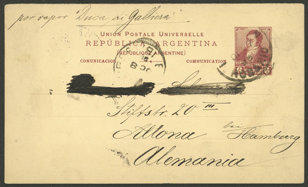 Lot 934 - Argentina Postal stationery - Guillermo Jalil - Philatino Auction # 2538 ARGENTINA: “Clearance” auction with very low starts and many interesting lots! Lot 934 - Argentina Postal stationery - Guillermo Jalil - Philatino Auction # 2538 ARGENTINA: “Clearance” auction with very low starts and many interesting lots!