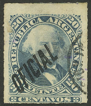 Lot 761 - Argentina official stamps -  Guillermo Jalil - Philatino Auction # 2538 ARGENTINA: “Clearance” auction with very low starts and many interesting lots!