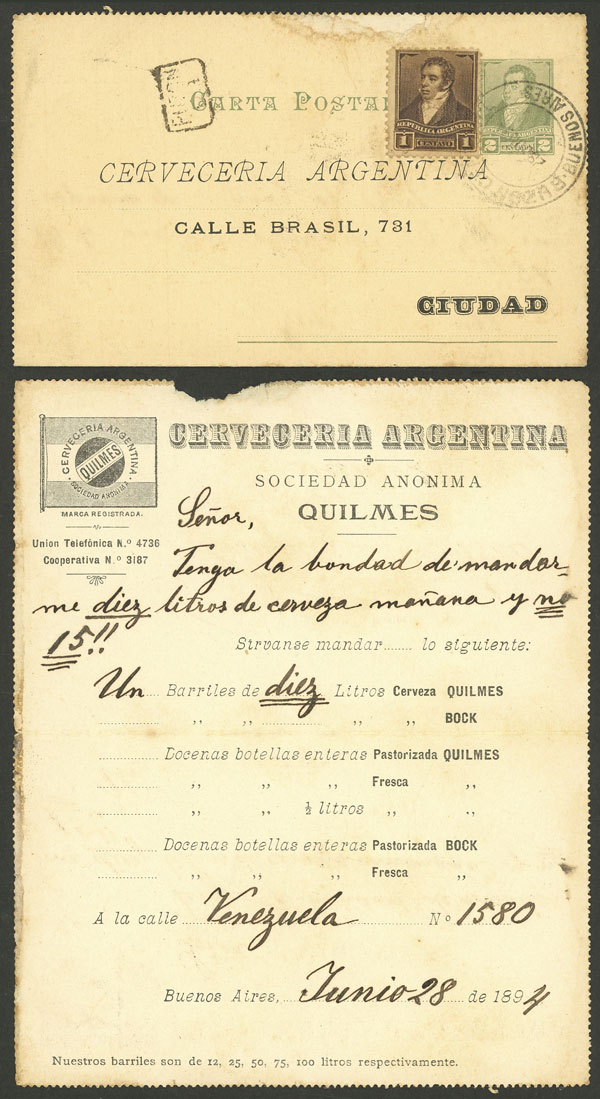 Lot 957 - Argentina postal history - Guillermo Jalil - Philatino Auction # 2538 ARGENTINA: “Clearance” auction with very low starts and many interesting lots! Lot 957 - Argentina postal history - Guillermo Jalil - Philatino Auction # 2538 ARGENTINA: “Clearance” auction with very low starts and many interesting lots!