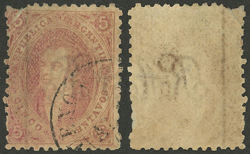 Lot 38 - Argentina rivadavias -  Guillermo Jalil - Philatino Auction # 2538 ARGENTINA: “Clearance” auction with very low starts and many interesting lots!