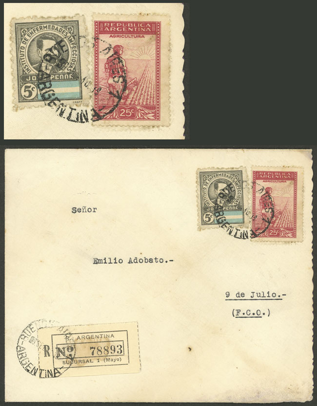 Lot 984 - Argentina postal history - Guillermo Jalil - Philatino Auction # 2538 ARGENTINA: “Clearance” auction with very low starts and many interesting lots! Lot 984 - Argentina postal history - Guillermo Jalil - Philatino Auction # 2538 ARGENTINA: “Clearance” auction with very low starts and many interesting lots!