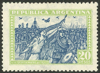 Lot 299 - Argentina general issues -  Guillermo Jalil - Philatino Auction # 2538 ARGENTINA: “Clearance” auction with very low starts and many interesting lots!