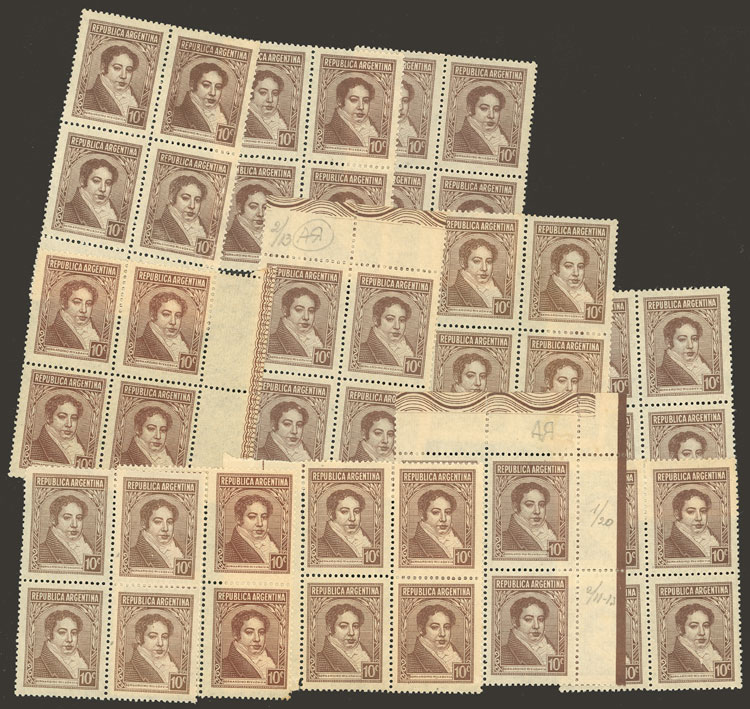 Lot 359 - Argentina general issues -  Guillermo Jalil - Philatino Auction # 2538 ARGENTINA: “Clearance” auction with very low starts and many interesting lots!