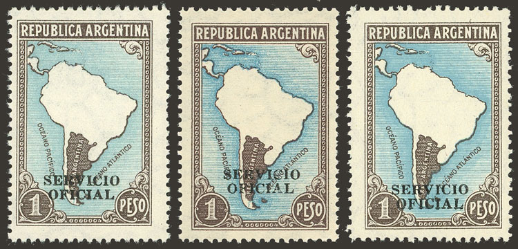 Lot 865 - Argentina official stamps - Guillermo Jalil - Philatino Auction # 2538 ARGENTINA: “Clearance” auction with very low starts and many interesting lots! Lot 865 - Argentina official stamps - Guillermo Jalil - Philatino Auction # 2538 ARGENTINA: “Clearance” auction with very low starts and many interesting lots!