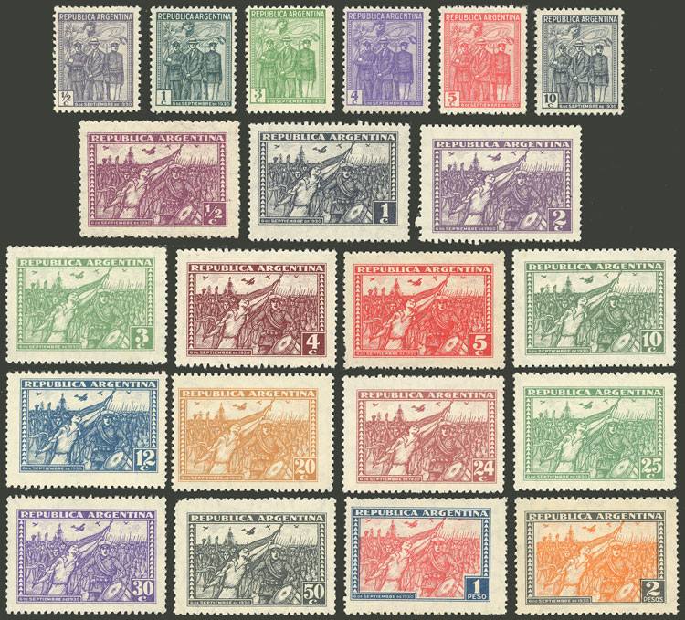Lot 275 - Argentina general issues -  Guillermo Jalil - Philatino Auction # 2538 ARGENTINA: “Clearance” auction with very low starts and many interesting lots!