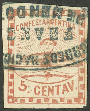 Lot 24 - Argentina confederation - Guillermo Jalil - Philatino Auction # 2538 ARGENTINA: “Clearance” auction with very low starts and many interesting lots! Lot 24 - Argentina confederation - Guillermo Jalil - Philatino Auction # 2538 ARGENTINA: “Clearance” auction with very low starts and many interesting lots!