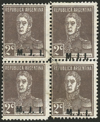 Lot 833 - Argentina official stamps - Guillermo Jalil - Philatino Auction # 2538 ARGENTINA: “Clearance” auction with very low starts and many interesting lots! Lot 833 - Argentina official stamps - Guillermo Jalil - Philatino Auction # 2538 ARGENTINA: “Clearance” auction with very low starts and many interesting lots!