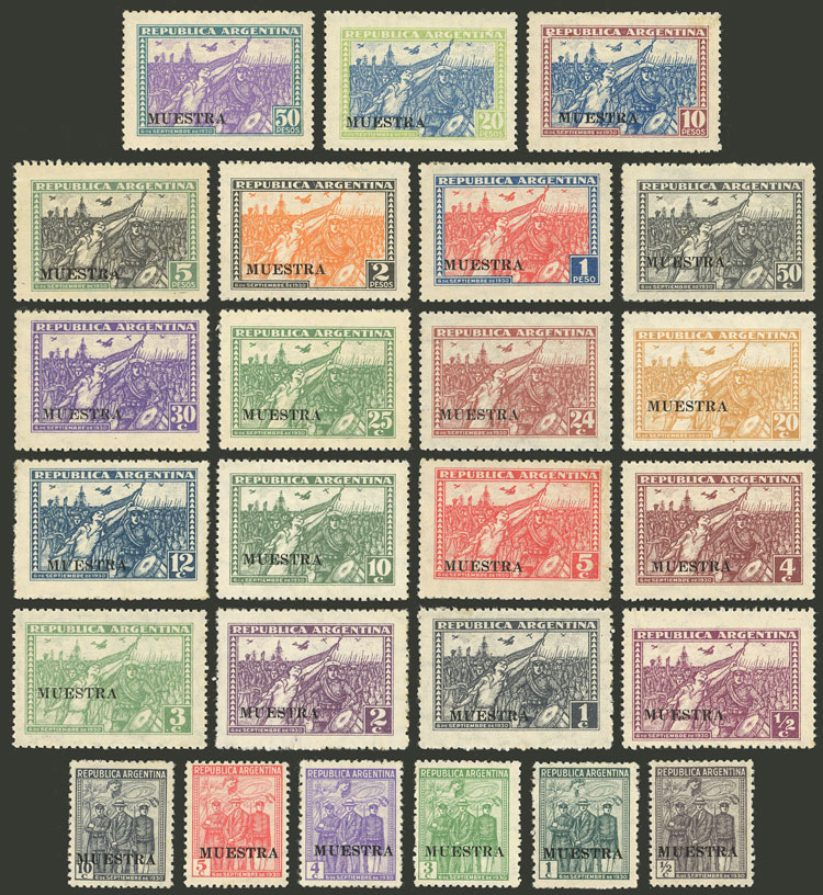 Lot 276 - Argentina general issues -  Guillermo Jalil - Philatino Auction # 2538 ARGENTINA: “Clearance” auction with very low starts and many interesting lots!