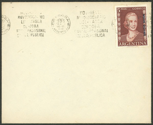 Lot 877 - Argentina official stamps - postal history - Guillermo Jalil - Philatino Auction # 2538 ARGENTINA: “Clearance” auction with very low starts and many interesting lots! Lot 877 - Argentina official stamps - postal history - Guillermo Jalil - Philatino Auction # 2538 ARGENTINA: “Clearance” auction with very low starts and many interesting lots!