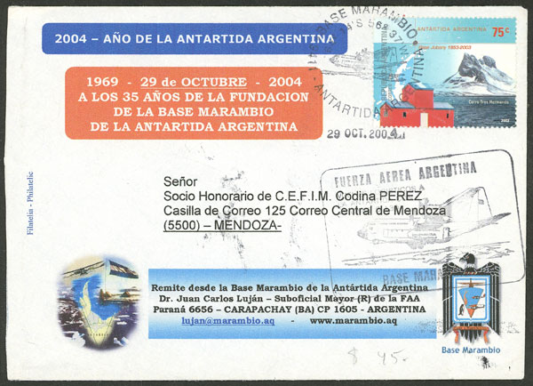 Lot 9 - argentine antarctica postal history - Guillermo Jalil - Philatino Auction # 2538 ARGENTINA: “Clearance” auction with very low starts and many interesting lots! Lot 9 - argentine antarctica postal history - Guillermo Jalil - Philatino Auction # 2538 ARGENTINA: “Clearance” auction with very low starts and many interesting lots!