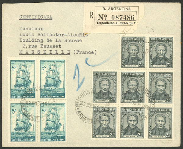 Lot 982 - Argentina postal history - Guillermo Jalil - Philatino Auction # 2538 ARGENTINA: “Clearance” auction with very low starts and many interesting lots! Lot 982 - Argentina postal history - Guillermo Jalil - Philatino Auction # 2538 ARGENTINA: “Clearance” auction with very low starts and many interesting lots!