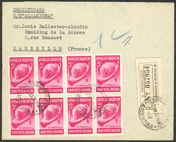 Lot 981 - Argentina postal history - Guillermo Jalil - Philatino Auction # 2538 ARGENTINA: “Clearance” auction with very low starts and many interesting lots! Lot 981 - Argentina postal history - Guillermo Jalil - Philatino Auction # 2538 ARGENTINA: “Clearance” auction with very low starts and many interesting lots!