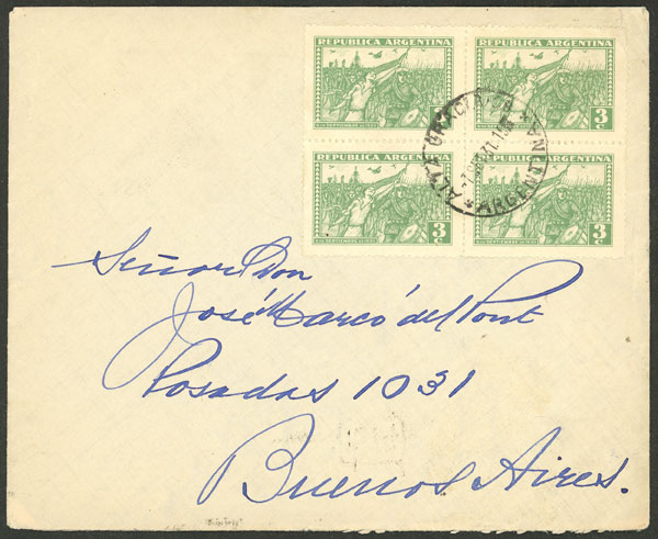 Lot 974 - Argentina postal history - Guillermo Jalil - Philatino Auction # 2538 ARGENTINA: “Clearance” auction with very low starts and many interesting lots! Lot 974 - Argentina postal history - Guillermo Jalil - Philatino Auction # 2538 ARGENTINA: “Clearance” auction with very low starts and many interesting lots!