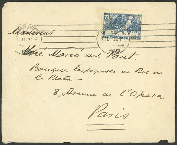 Lot 972 - Argentina postal history - Guillermo Jalil - Philatino Auction # 2538 ARGENTINA: “Clearance” auction with very low starts and many interesting lots! Lot 972 - Argentina postal history - Guillermo Jalil - Philatino Auction # 2538 ARGENTINA: “Clearance” auction with very low starts and many interesting lots!