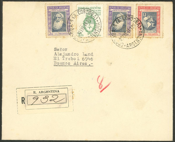 Lot 991 - Argentina postal history - Guillermo Jalil - Philatino Auction # 2538 ARGENTINA: “Clearance” auction with very low starts and many interesting lots! Lot 991 - Argentina postal history - Guillermo Jalil - Philatino Auction # 2538 ARGENTINA: “Clearance” auction with very low starts and many interesting lots!