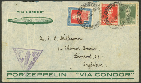 Lot 977 - Argentina postal history - Guillermo Jalil - Philatino Auction # 2538 ARGENTINA: “Clearance” auction with very low starts and many interesting lots! Lot 977 - Argentina postal history - Guillermo Jalil - Philatino Auction # 2538 ARGENTINA: “Clearance” auction with very low starts and many interesting lots!