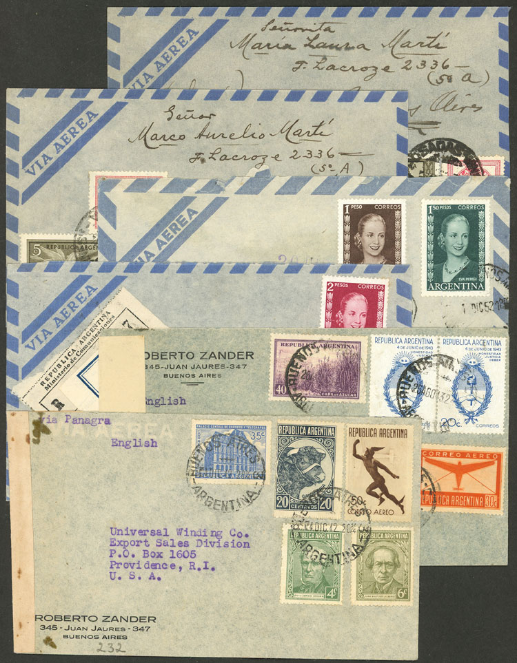 Lot 988 - Argentina postal history - Guillermo Jalil - Philatino Auction # 2538 ARGENTINA: “Clearance” auction with very low starts and many interesting lots! Lot 988 - Argentina postal history - Guillermo Jalil - Philatino Auction # 2538 ARGENTINA: “Clearance” auction with very low starts and many interesting lots!